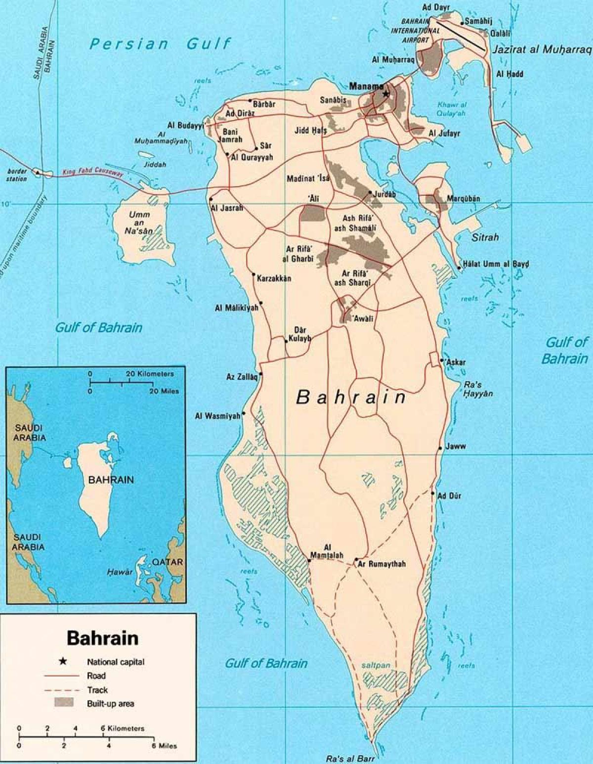 Bahreini teede kaart