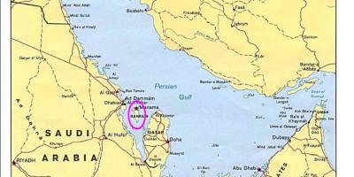 Kaart Bahreini saar 