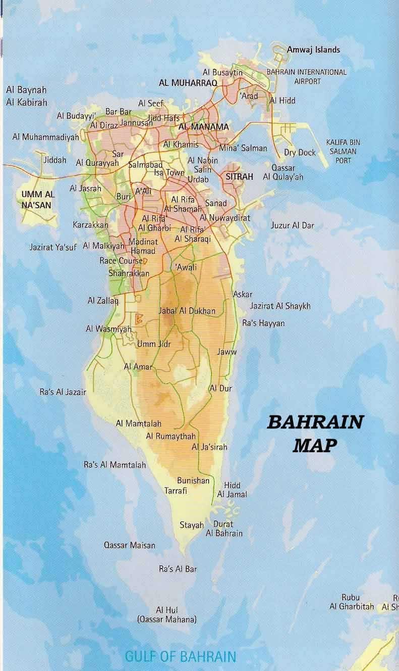 Bahreini kaardil kohti